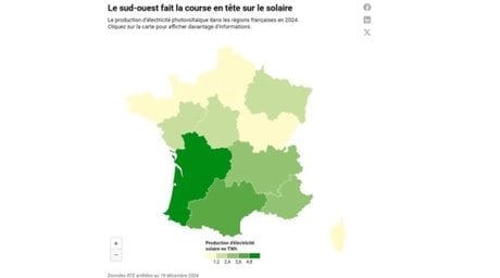 Le sud-ouest fait la course en tête sur le solaire