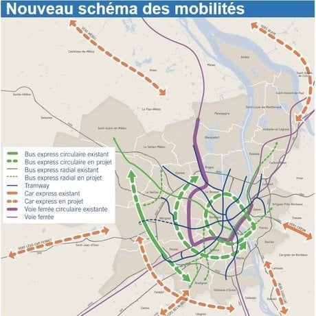 Bordeaux Métropole schéma des mobilités