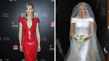 Cate Blanchett arrive à la 2e cérémonie annuelle des AACTA Awards au Star, le 30 janvier 2013 à Sydney, en Australie. La princesse Charlène de Monaco arrive pour son mariage religieux avec le prince Albert II de Monaco au Palais princier, le 2 juillet 2011 à Monaco.