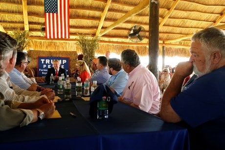 Trump, fermiers, campagne 2016,