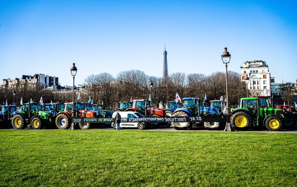 Manifestation agriculteurs betteraves néonicotinoïdes