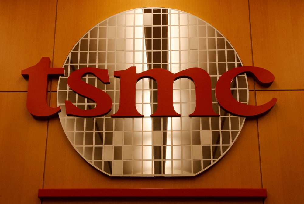 Photo d'archives du logo de taiwan semiconductor manufacturing co (tsmc)