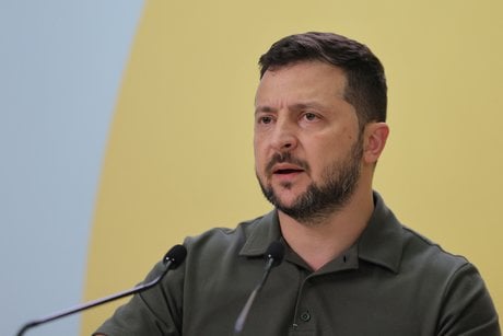 Photo d'archives du president ukrainien volodimir zelensky