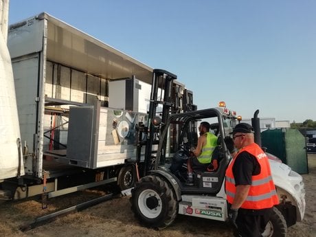 Tour de France déchargement
