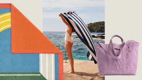 Norte sélection d'accesoires pour s'installer confortablement à la plage.
