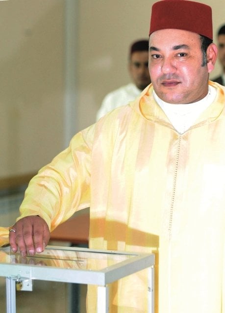 roi mohammed VI urne vote 2011 constitution