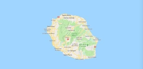 La Réunion, carte, Google Maps