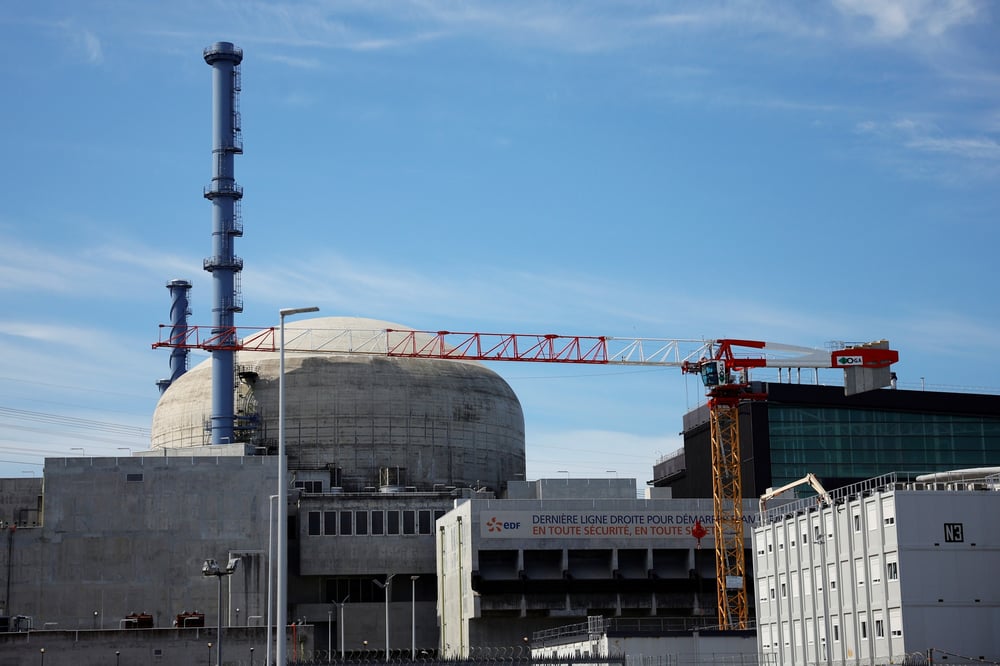 La centrale nucleaire de flamanville 3 (epr) dans le nord-ouest de la france