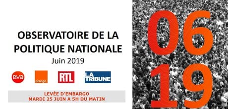 Baromètre politique BVA-Orange-RTL-La Tribune - Juin2019