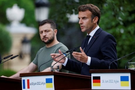 Kiev, Zelensky, président de la République française