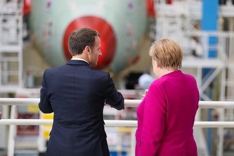 Macron et Merkel à Airbus