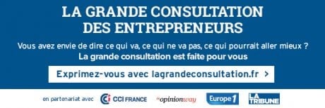 Opinion Way, CCI France, La Tribune, La grande consultation des entrepreneurs,,