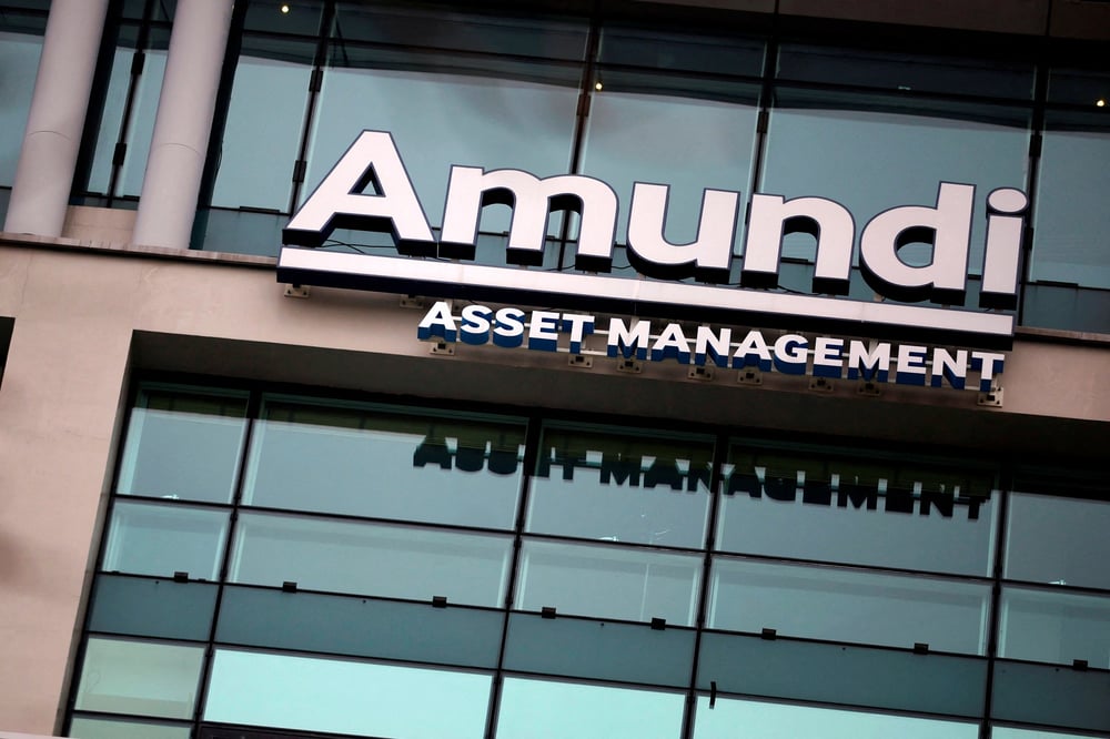 Photo d'archives du logo d'amundi