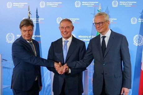 Bruno Le Maire Adolfo Urso Robert Habeck