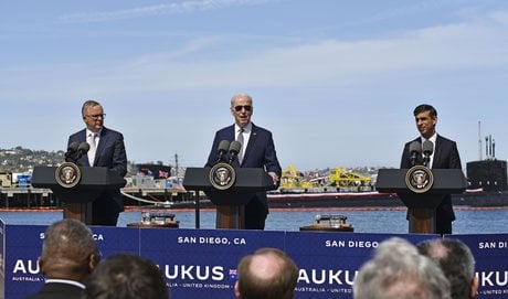 Aukus, Biden, Sunak, Australie, Anthony Albanese
