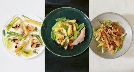 William Ledeuil réinvente la pomme de terre avec du citron confit, Pierre Gagnaire sublime son filet mignon avec de la puntarelle et du pamplemousse.