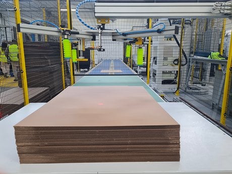 La cartonnerie Smurfit Kappa fabrique du carton ondulé