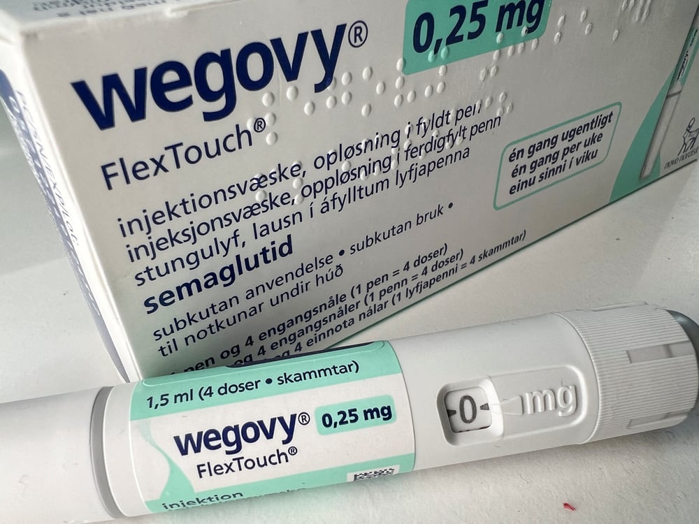 Photo d'un stylo injecteur du medicament pour la perte de poids wegovy de novo nordisk