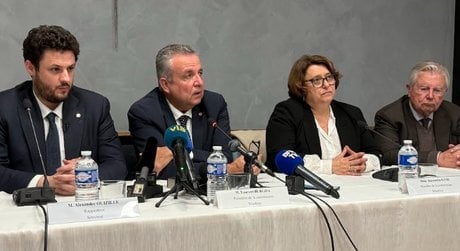 Les sénateurs de la commission d'enquête en déplacement dans le Gard pour visiter l'usine Perrier le 7 février, ont ensuite donné une conférence de presse en préfecture