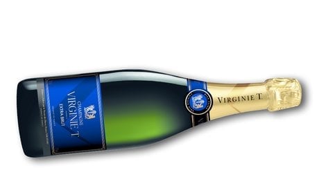 Champagne Virginie Taittinger non millésimé, montagne-de-reims extra brut, AOP champagne.