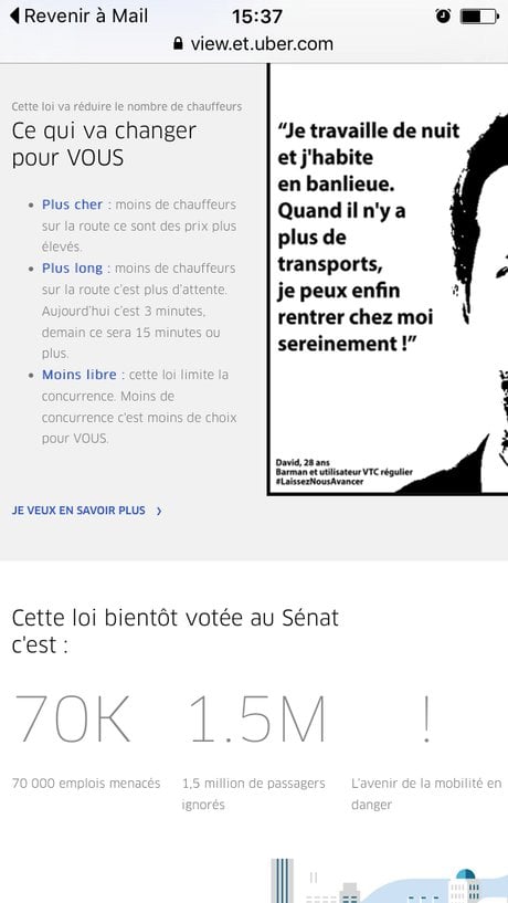 Newsletter Uber