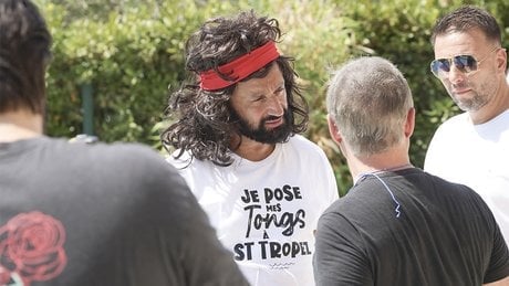 Tournage d'un teaser de la nouvelle émission de Cyril Hanouna « Tout Beau, Tout N9uf » (TBT9) dès le 1er septembre sur W9, en présence de Cyril Hanouna, Fabien Lecoeuvre, Jérome Anthony, Jordan Deluxe et Raymond Aabou.