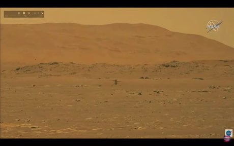 Nasa, Ingenuity, first flight on, Mars, Perseverance