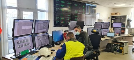 La tour de contrôle de l'unité PVDF