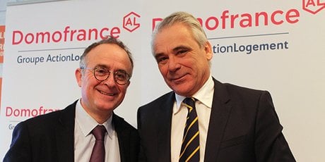 Francis Stéphan et Philippe Rondot, respectivement directeur général et président de Domofrance