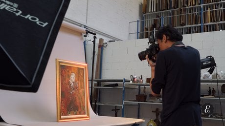 Photographie d'une peinture