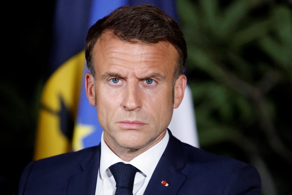 Le president francais emmanuel macron