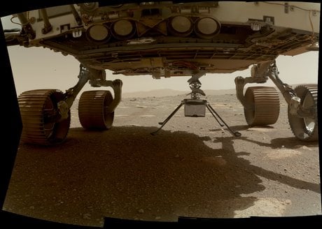 Nasa, Ingenuity, first flight on, Mars