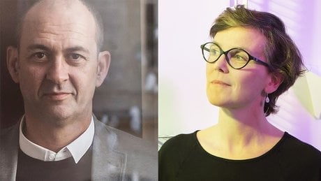 Pierre Gouazé, créateur d’enduit décoratif, et Constance Guisset, designeuse, ont collaboré aux rénovations de la Villa Médicis.