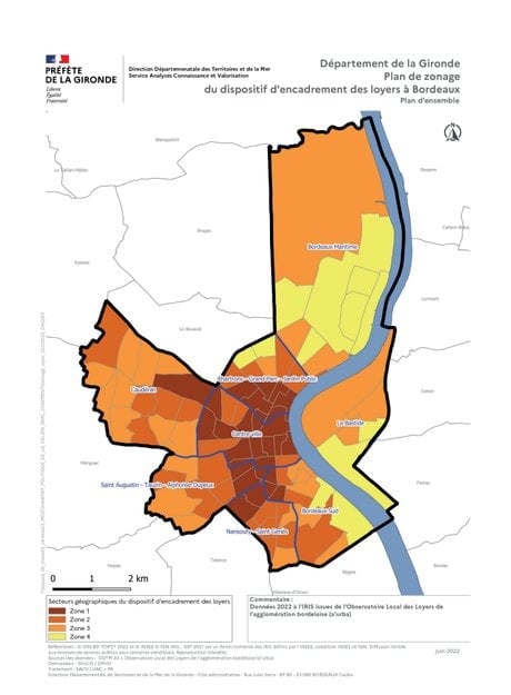 carte loyers bordeaux