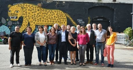 Pierre Hurmic, chef de file écologistes municipales Bordeaux avec sess soutiens