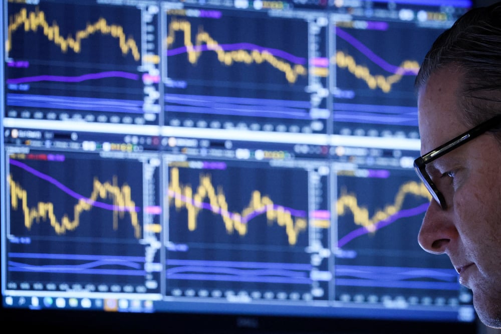 Un trader a wall street