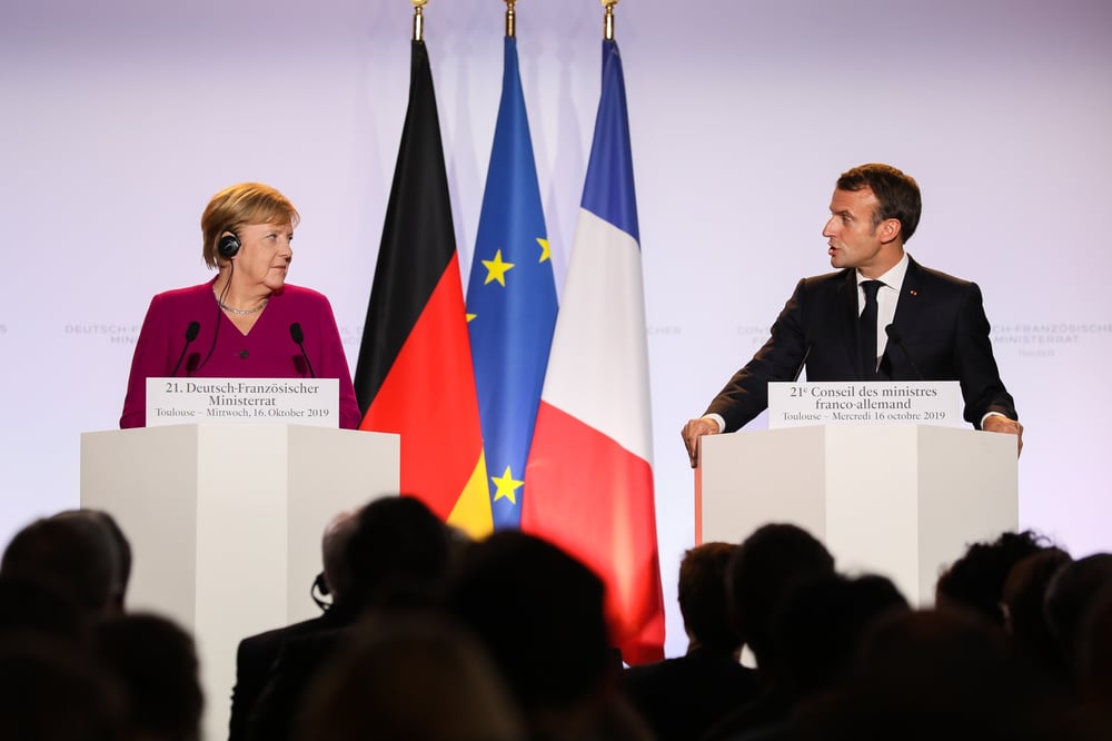 Macron et Merkel à Airbus