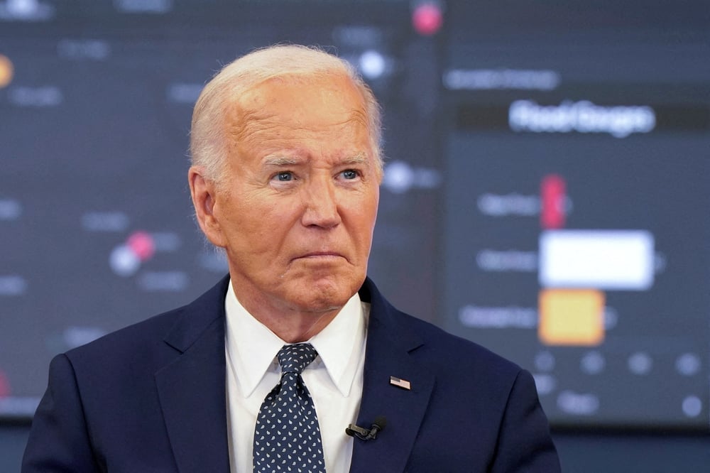Le president americain joe biden s'exprime lors d`un briefing a washington