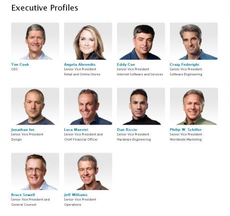 top executive apple