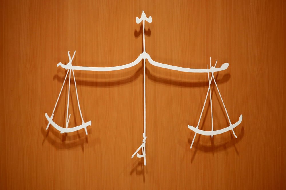 Le symbole de la justice, avec l'epee et la balance
