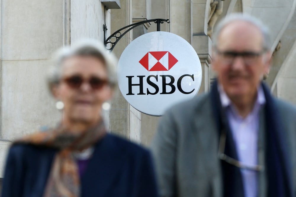 Photo d'archives du logo de hsbc a paris