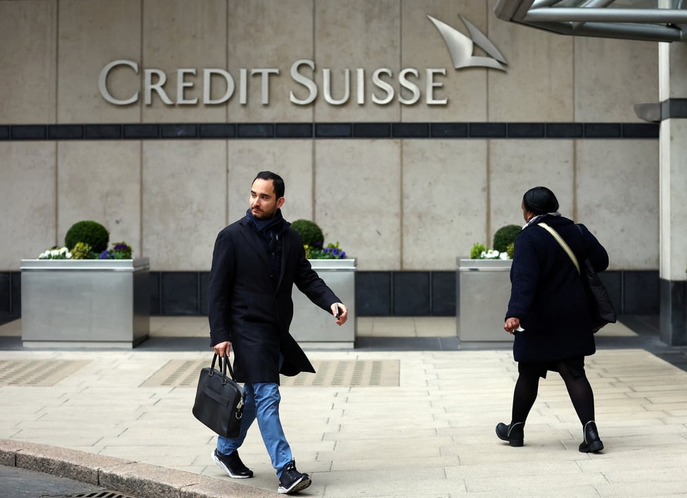 Le bureau de credit suisse a londres