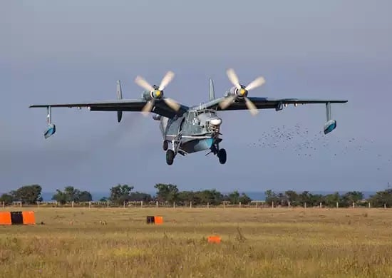 Hydravion Be-12 Mail de la Flotte russe de la mer Noire après un entrainement le 24 octobre 2018.