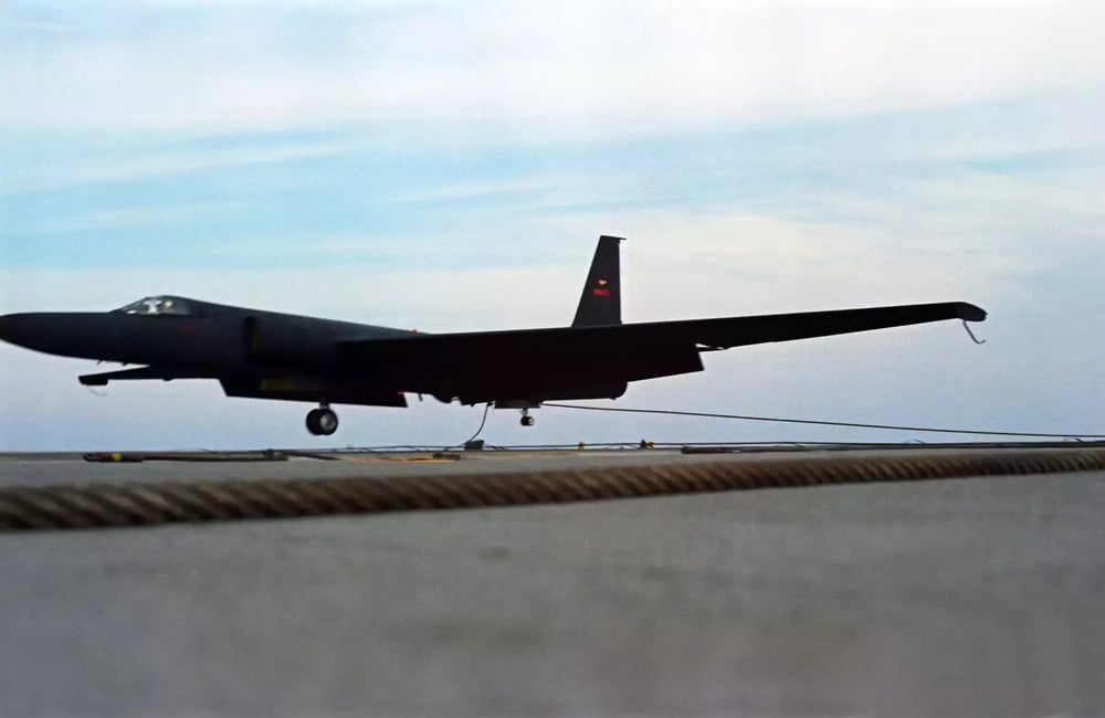 Appontage d'un U-2 Dragon Lady.