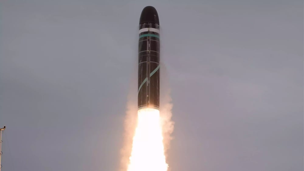 Tir d'essai d'un missile MSBS M51 (28/04/2021).