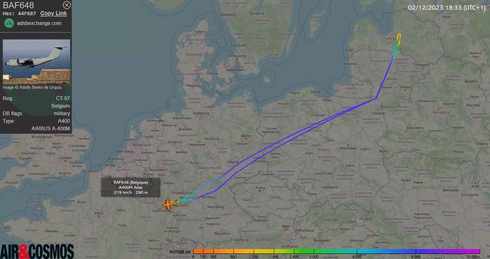 Fin de mission HIRAIN pour l'A400M belge.