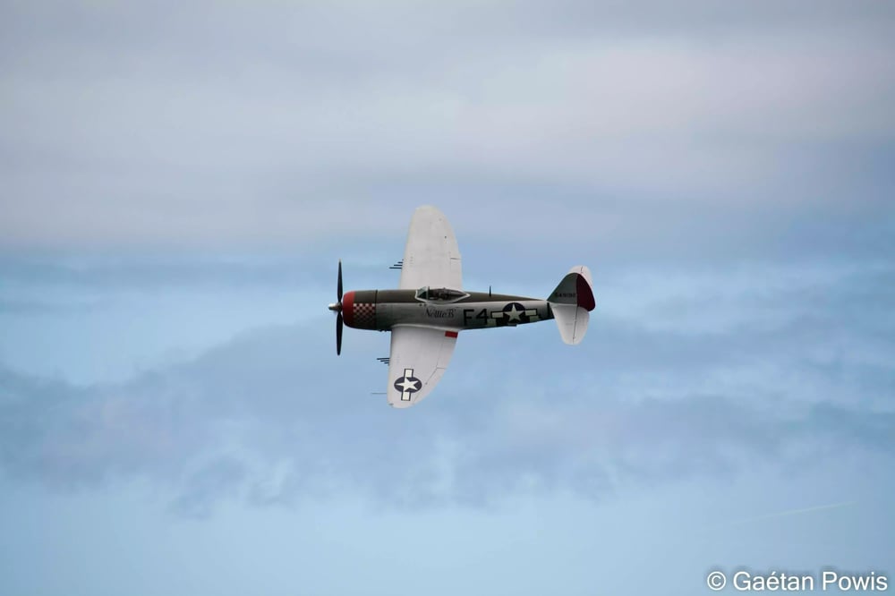 P-47D Thunderbolt "Nellie B" lors du meeting aérien d'Arromanches (8 juin 2024).