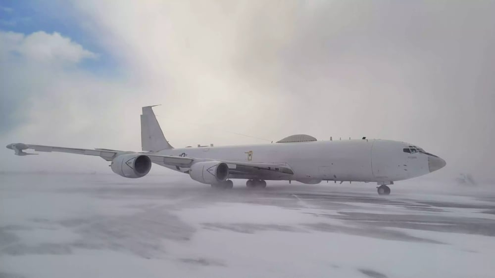 E-6B Mercury déployé le 28 février 2023 en Islande.