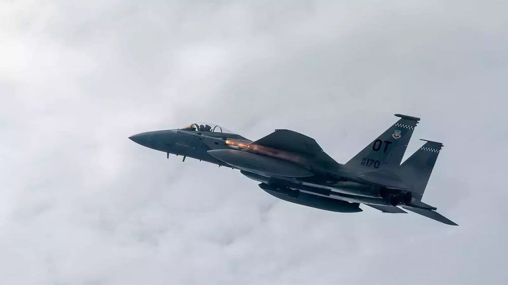Tout premier tir d'un missile air-air AIM-120C-8 AMRAAM (tiré depuis un F-15C Eagle)(25 février 2020).