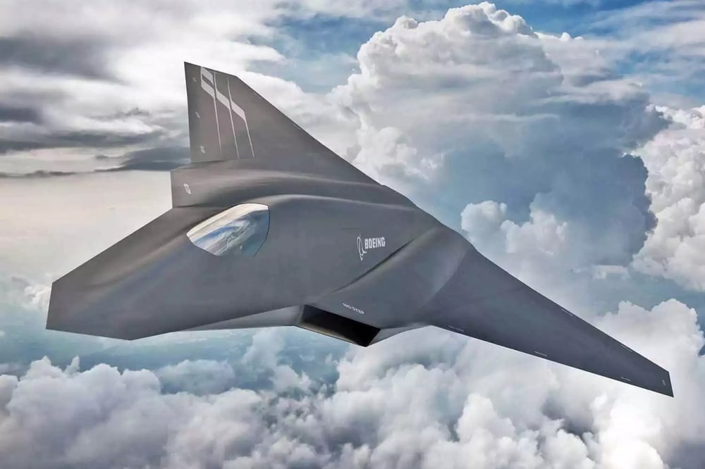 Concept de NGAD (avion de combat de sixième génération américain) de Boeing.